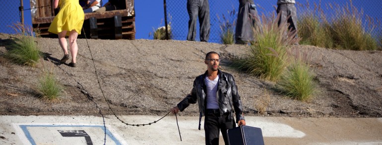 Hopscotch performance at the LA River, November 1, 2015.